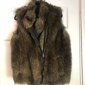 Banana Republic fur vest